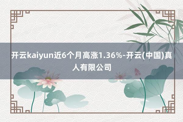 开云kaiyun近6个月高涨1.36%-开云(中国)真人有限公司