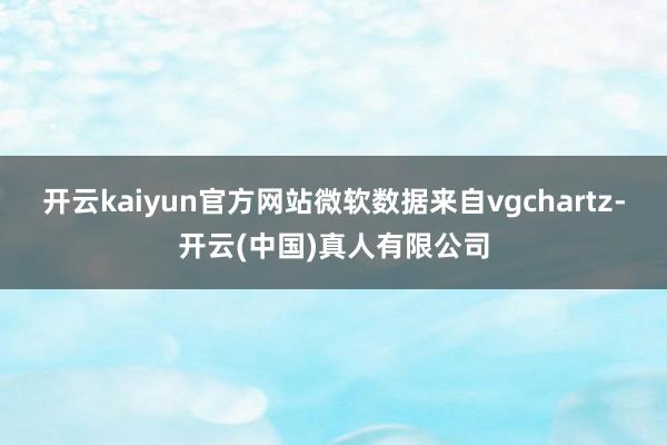 开云kaiyun官方网站微软数据来自vgchartz-开云(中国)真人有限公司